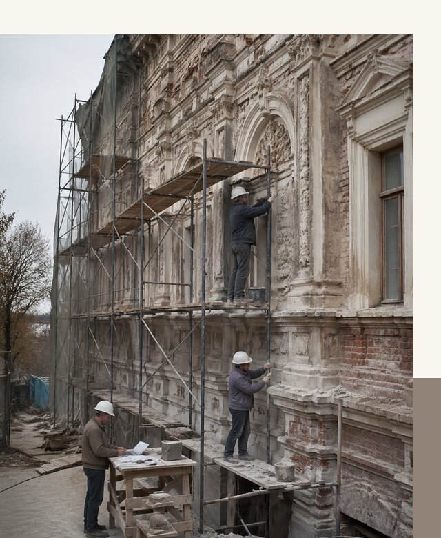 Реставрация объектов культурного наследия под ключ в Орехове-Зуеве